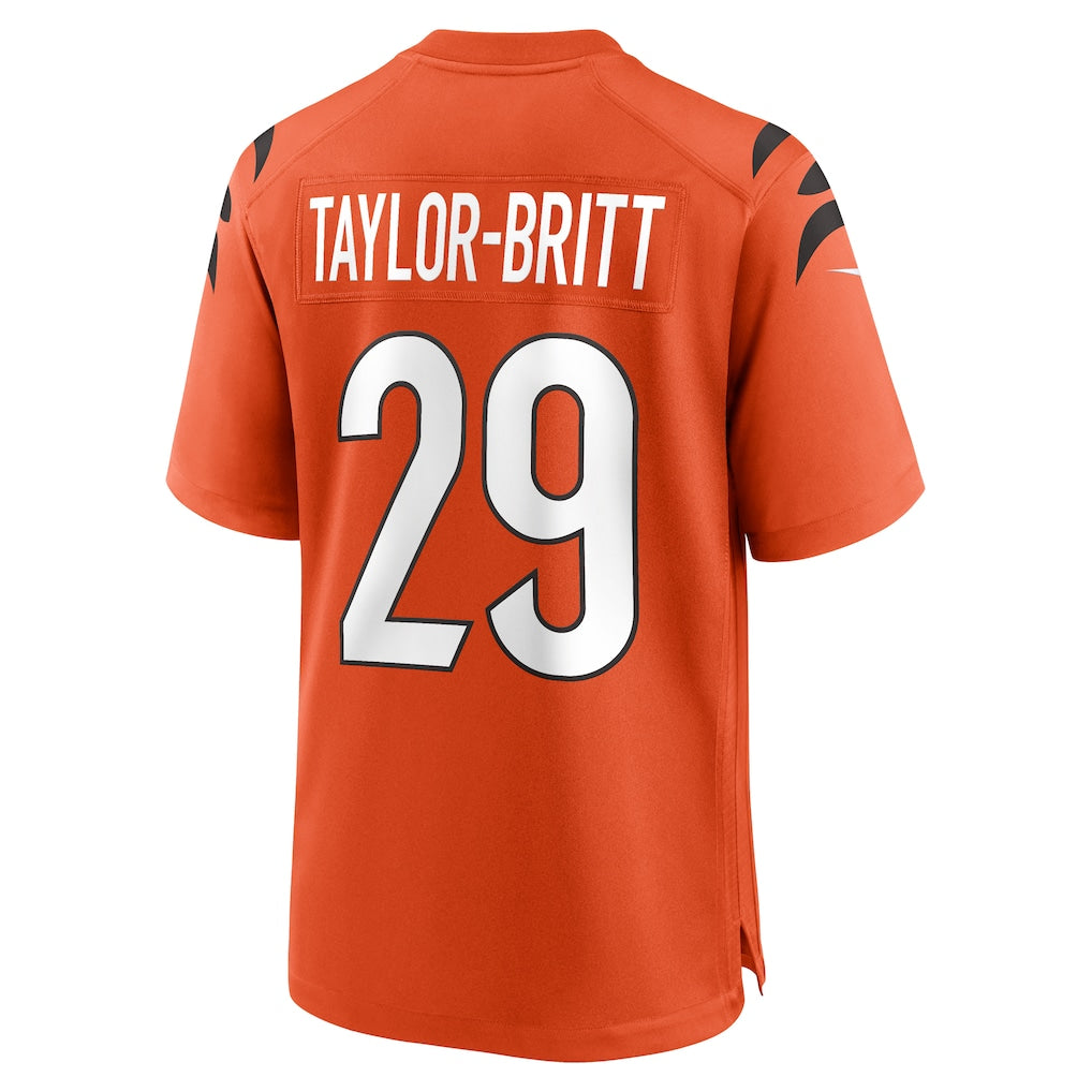 Choea C.Bengals #29 Cam Taylor-Britt Orange Alternate Game Jersey