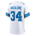 Choea D.Lions #34 Alex Anzalone White Game Jersey