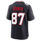 Choea H.Texans #87 Cade Stover Navy Game Jersey