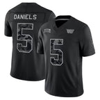 Choea W.Commanders #5 Jayden Daniels Player Black Limited 2026 Salute to Service Home Game Stitched Jerseys