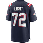 Choea NE.Patriots #72 Matt Light Navy Game Retired Player Jersey