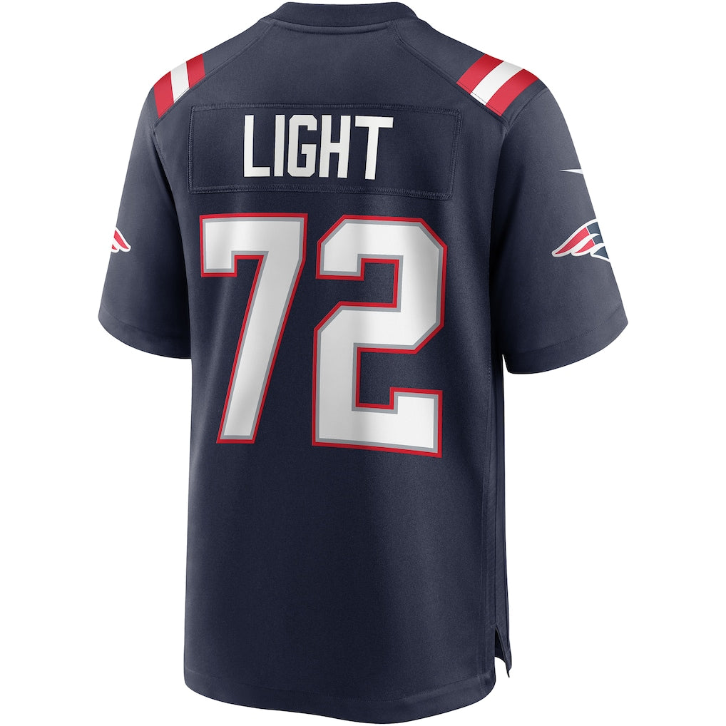 Choea NE.Patriots #72 Matt Light Navy Game Retired Player Jersey
