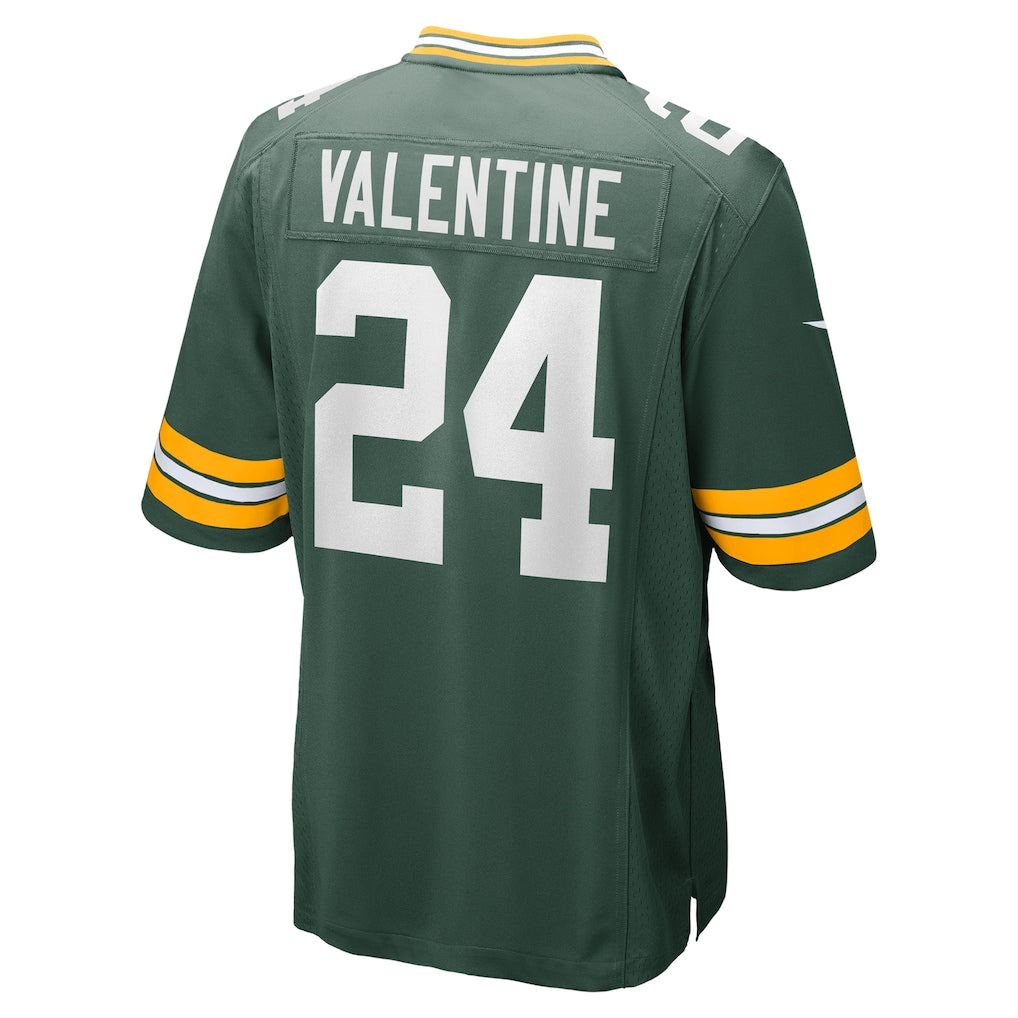 Choea GB.Packers #24 Carrington Valentine Green Game Jersey