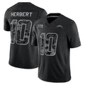 Choea LA.Chargers #10 Justin Herbert Player Black Limited 2026 Salute to Service Home Game Stitched Jerseys