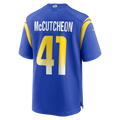 Choea LA.Rams #41 Cameron McCutcheon Royal Game Jersey