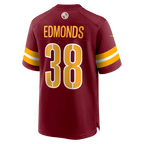 Choea W.Commanders #38 Chase Edmonds Burgundy Team Game Jersey