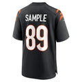 Choea C.Bengals #89 Drew Sample Black Game Jersey