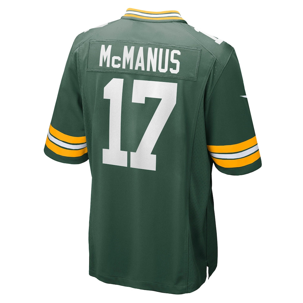 Choea GB.Packers #17 Brandon McManus Green Team Game Jersey