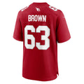 Choea A.Cardinals #63 Evan Brown Cardinal Team Game Jersey