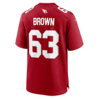 Choea A.Cardinals #63 Evan Brown Cardinal Team Game Jersey