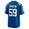 Choea IN.Colts #59 Buddy Johnson Royal Team Game Jersey