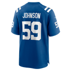 Choea IN.Colts #59 Buddy Johnson Royal Team Game Jersey