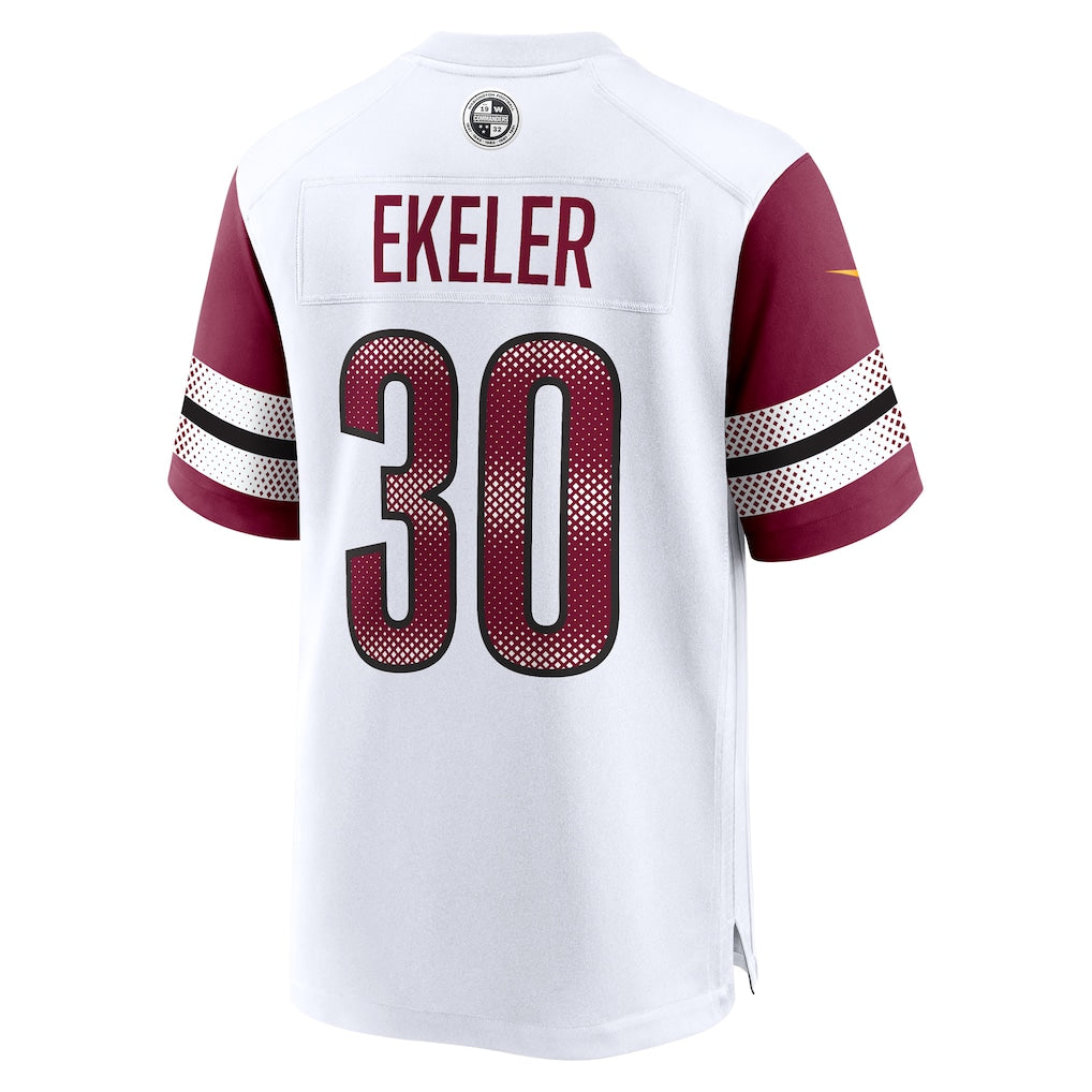 Choea W.Commanders #30 Austin Ekeler White Game Jersey