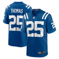 Choea IN.Colts #25 Rodney Thomas Royal Player Game Jersey