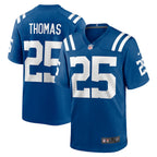 Choea IN.Colts #25 Rodney Thomas Royal Player Game Jersey