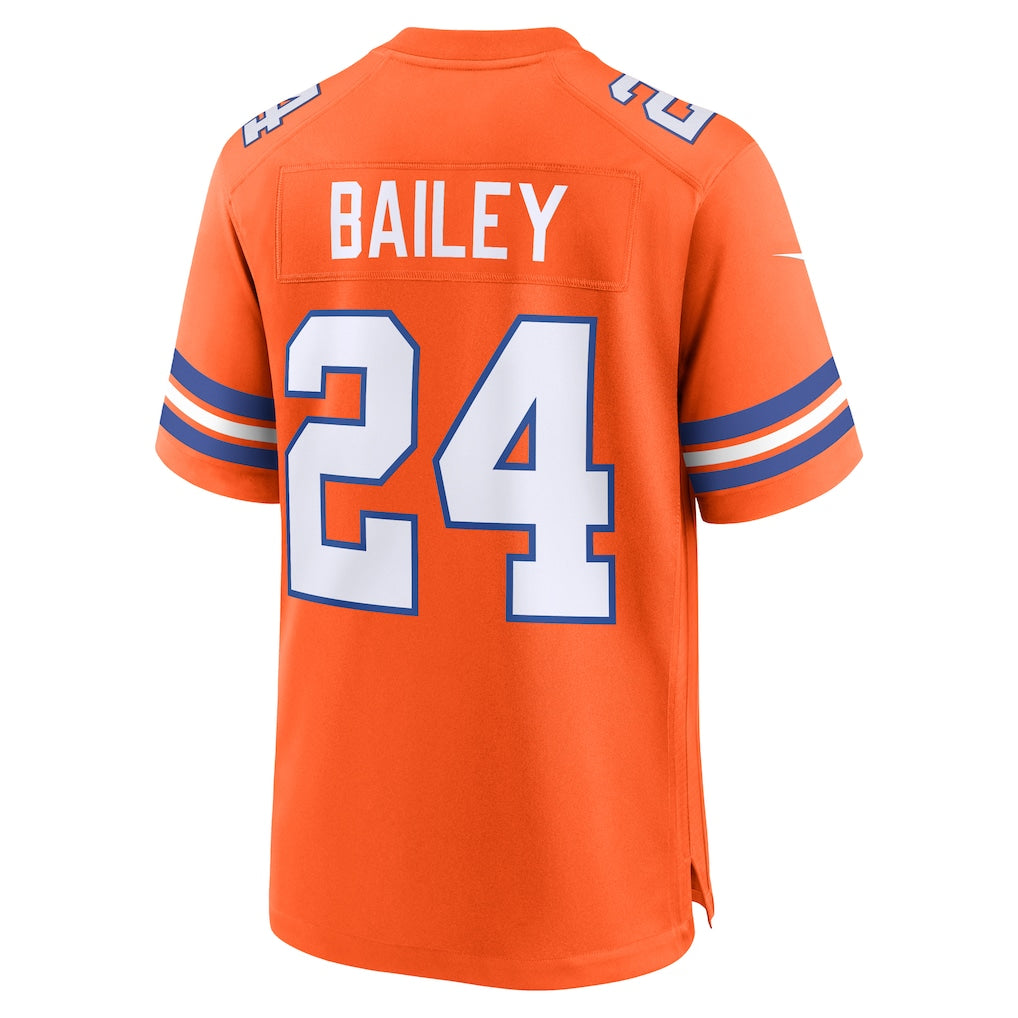 Choea D.Broncos #24 Champ Bailey Orange Retired Player Alternate Game Jersey