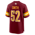 Choea W.Commanders #52 Preston Smith Burgundy Team Game Jersey