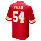 Choea KC.Chiefs #54 Leo Chenal Red Game Player Jersey