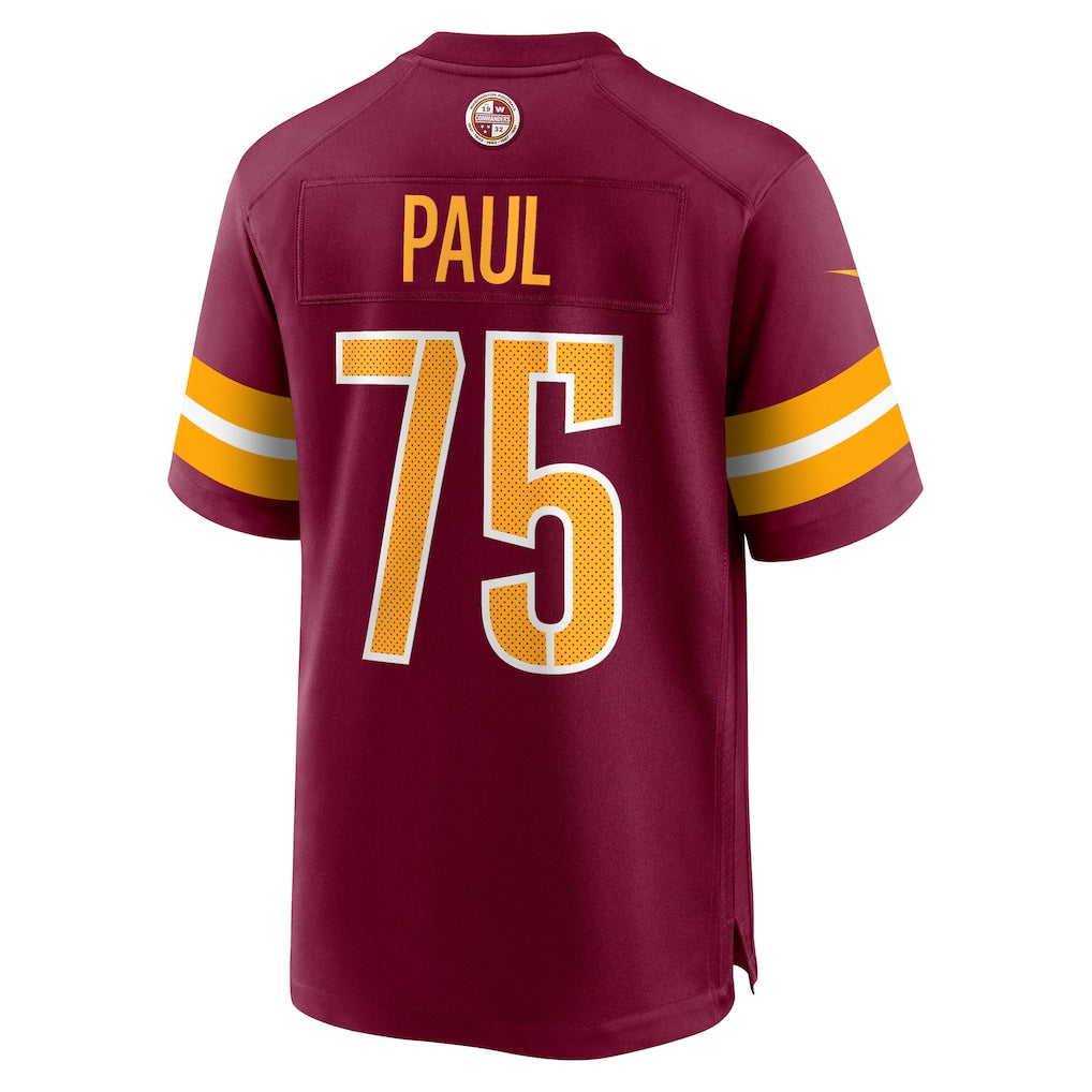 Choea W.Commanders #75 Chris Paul Burgundy Player Game Jersey
