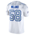 Choea B.Bills #58 Matt Milano White 2025 Rivalries Collection Limited Jersey