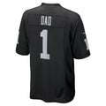 Choea LV.Raiders #1 Dad Black Game Jersey