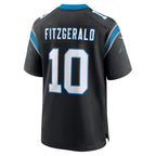 Choea C.Panthers #10 Ryan Fitzgerald Black Team Game Jersey