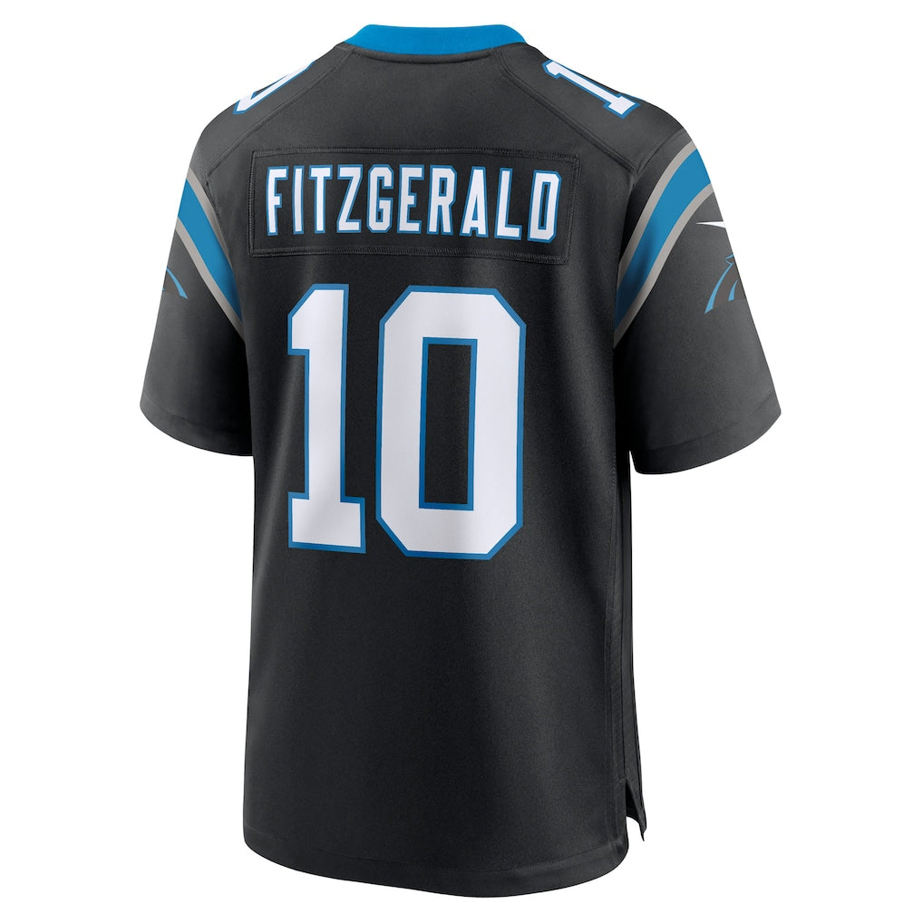 Choea C.Panthers #10 Ryan Fitzgerald Black Team Game Jersey