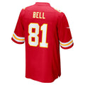 Choea KC.Chiefs #81 Blake Bell Red Game Player Jersey