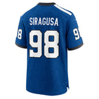 Choea IN.Colts #98 Tony Siragusa Blue Retired Player Alternate Game Jersey