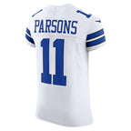 Choea D.Cowboys #11 Micah Parsons White Vapor F.U.S.E. Elite Jersey