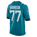 Choea J.Jaguars #77 Anton Harrison Teal Game Jersey