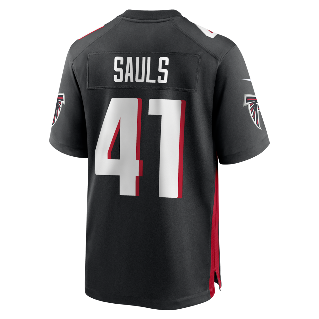Choea A.Falcons #41 Ben Sauls Black Team Game Jersey