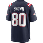 Choea NE.Patriots #80 Troy Brown Navy Game Retired Player Jersey
