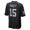 Choea LV.Raiders #15 Kenny Pickett Black Team Game Jersey