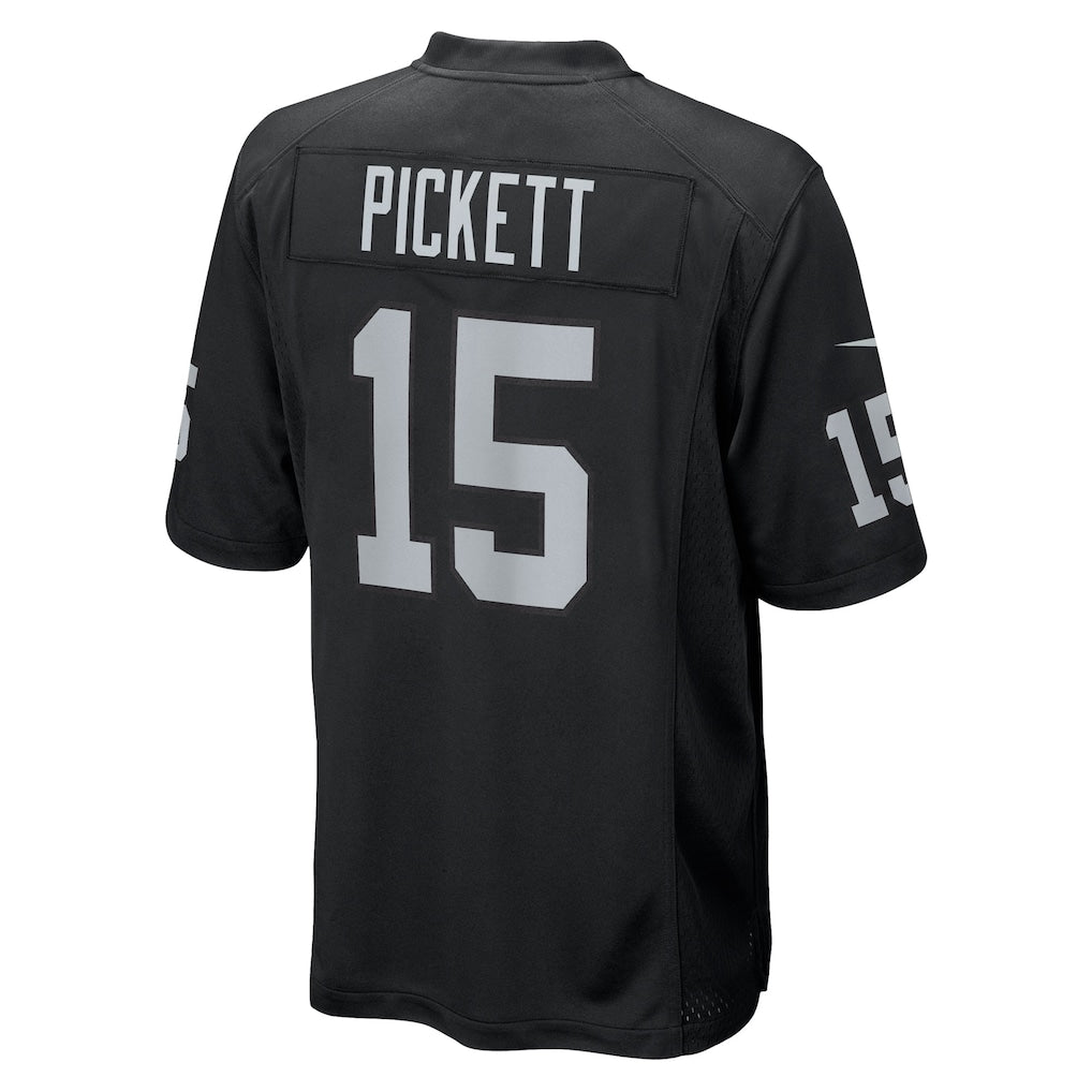 Choea LV.Raiders #15 Kenny Pickett Black Team Game Jersey