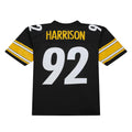 Choea P.Steelers #92 James Harrison Mitchell & Ness Black Legacy Replica Jersey