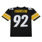 Choea P.Steelers #92 James Harrison Mitchell & Ness Black Legacy Replica Jersey