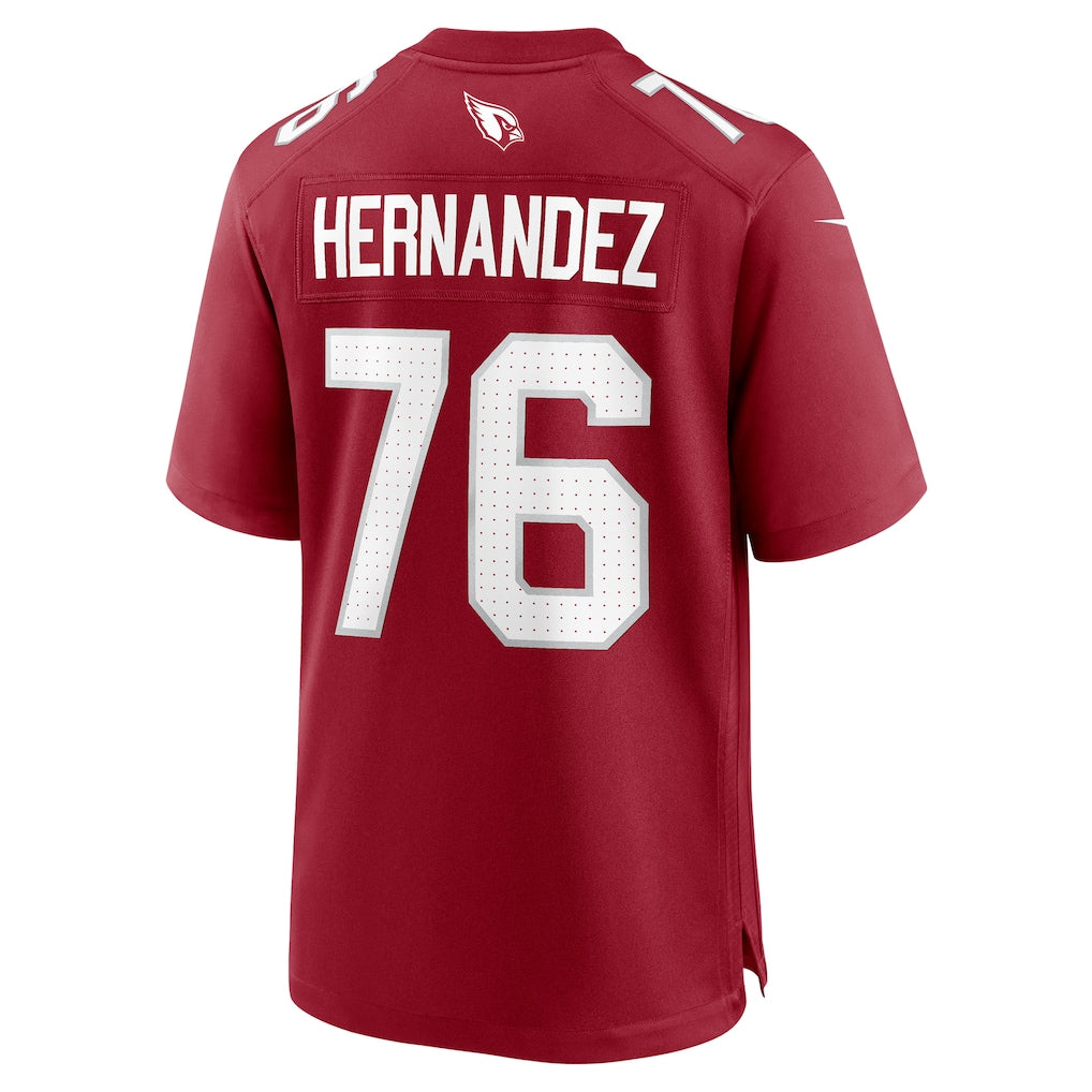 Choea A.Cardinals #76 Will Hernandez Cardinal Team Game Jersey