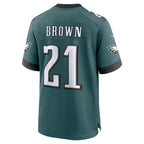 Choea P.Eagles #21 Sydney Brown Midnight Green Team Game Jersey