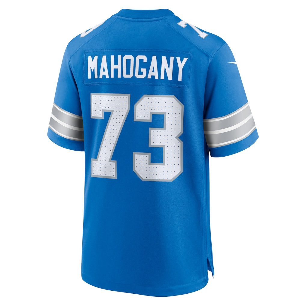 Choea D.Lions #73 Christian Mahogany Blue Team Game Jersey