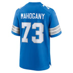 Choea D.Lions #73 Christian Mahogany Blue Team Game Jersey