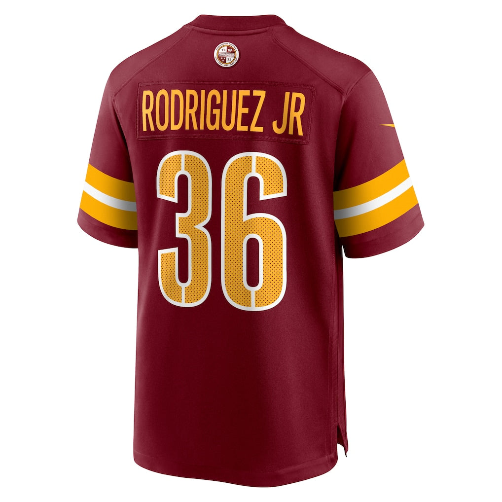 Choea W.Commanders #36 Chris Rodriguez Jr. Burgundy Team Game Jersey