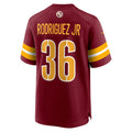 Choea W.Commanders #36 Chris Rodriguez Jr. Burgundy Team Game Jersey