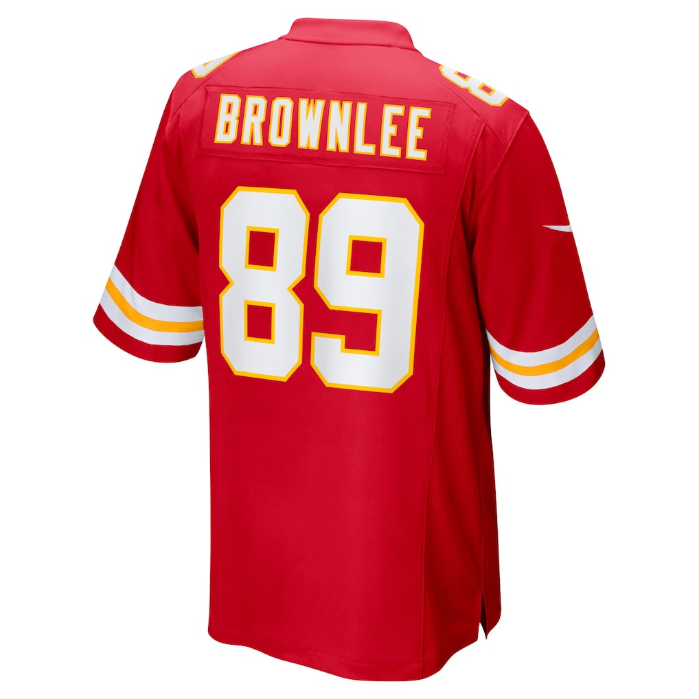 Choea KC.Chiefs #89 Jason Brownlee Red Team Game Jersey