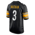 Choea P.Steelers #3 Corliss Waitman Black Team Game Jersey