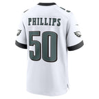 Choea P.Eagles #50 Jaelan Phillips White Game Jersey