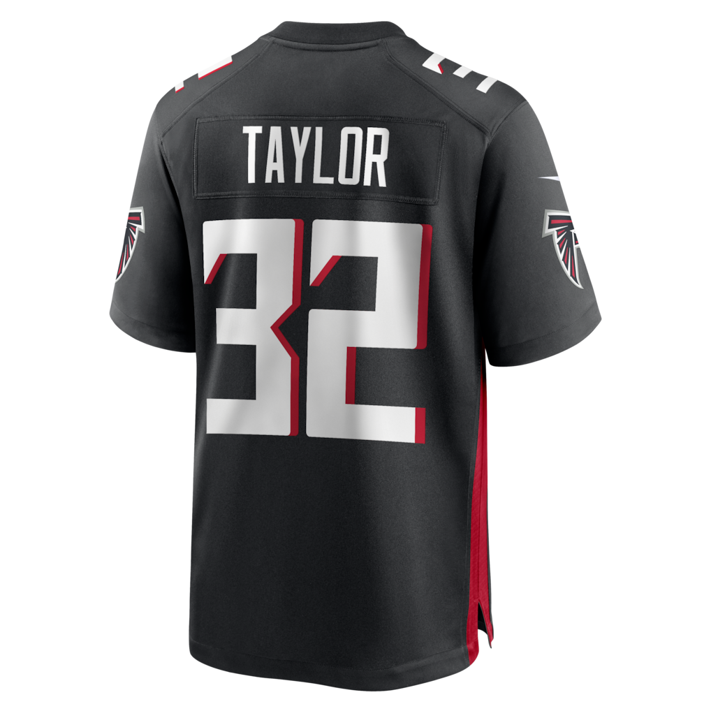 Choea A.Falcons #32 Keith Taylor Black Team Game Jersey