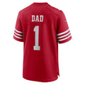 Choea SF.49ers #1 Dad Scarlet Game Jersey