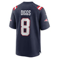 Choea NE.Patriots #8 Patriots Stefon Diggs Navy Game Jersey