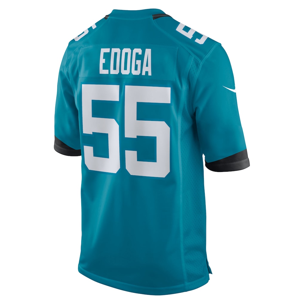 Choea J.Jaguars #55 Chuma Edoga Teal Team Game Jersey